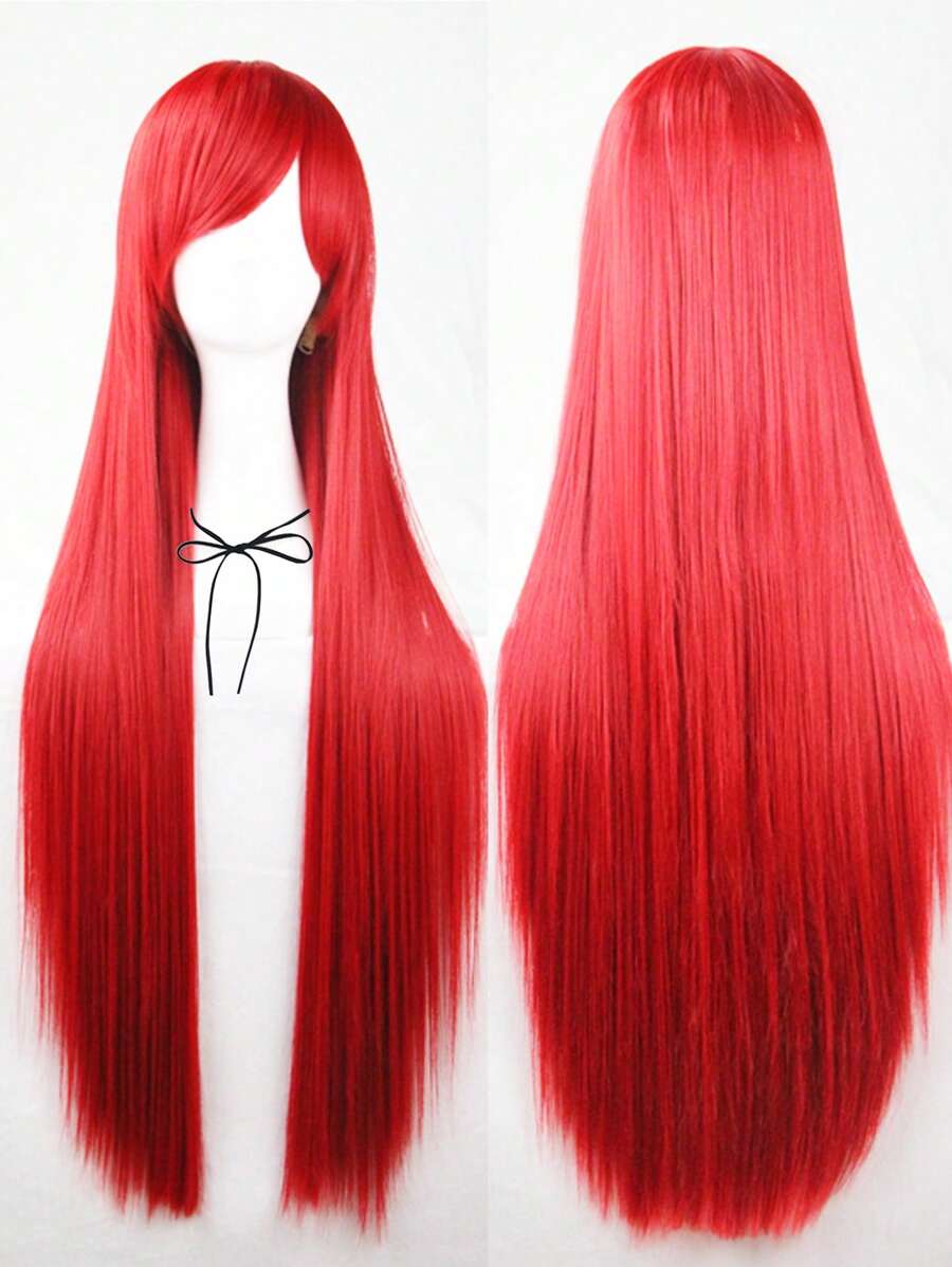 長款直筒角色扮演合成假髮帶劉海