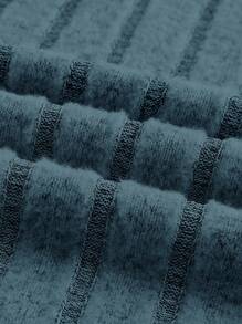 SHEIN EZwear 素色條紋針織鉛筆裙