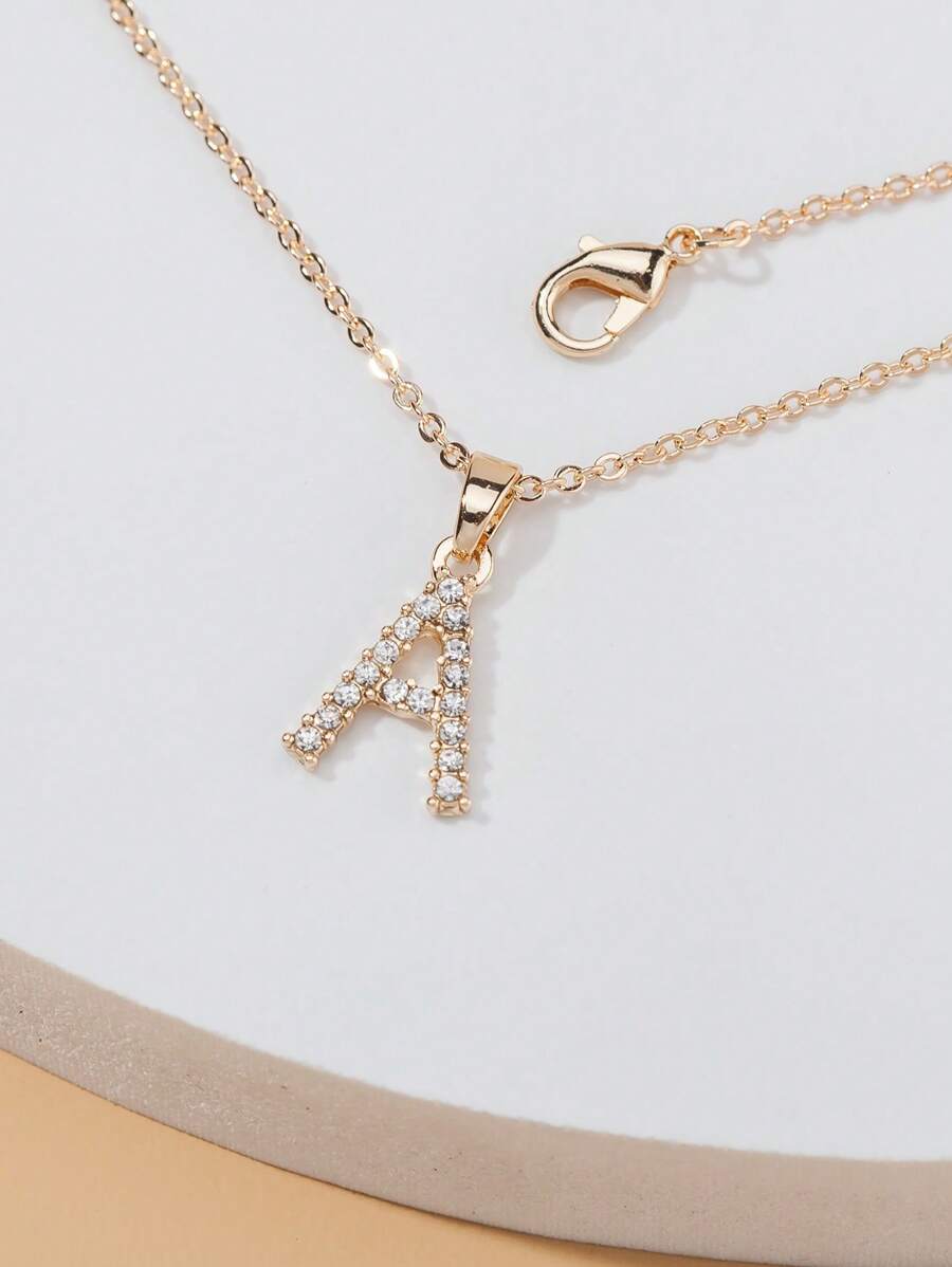 Vòng cổ quyến rũ bằng đá rhinestone - Vàng - Xem 1