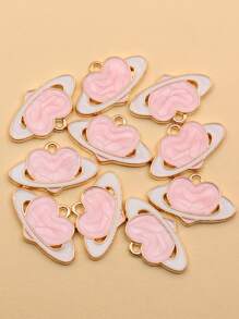 10pcs/set Heart Planet DIY Pendant - Multicolor - View 1