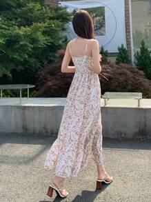 DAZY Vải in hoa Váy Dây - Nhiều màu - Xem 2