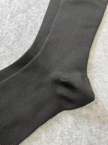 5雙壓縮運動襪適合女士和男士 - 黑色 - 查看 2