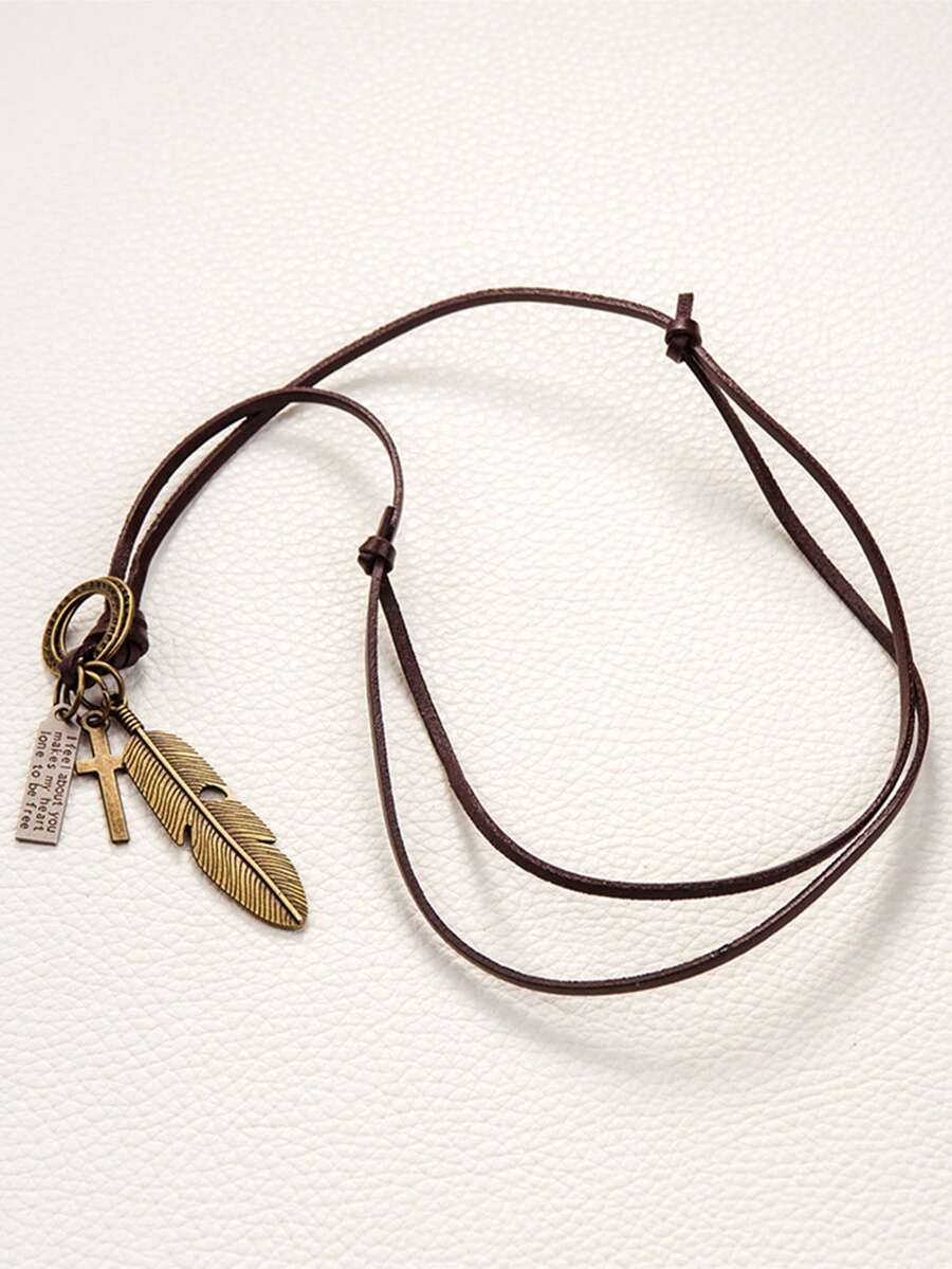 Nam Vượt qua & Trang trí treo lông vũ Dây chuyền , Đối với Đồ trang sức Qủa tặng Và Buổi tiệc - Nhiều màu - Xem 1