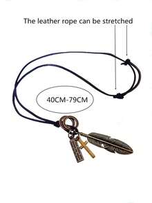 Nam Vượt qua & Trang trí treo lông vũ Dây chuyền , Đối với Đồ trang sức Qủa tặng Và Buổi tiệc - Nhiều màu - Xem 4