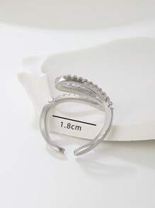 1 Vòng Đeo Tay Đính Đá Cubic Zirconia Trang Trí Quyến Rũ Cho Phụ Nữ Để Trang Trí Hàng Ngày - Bạc - Xem 4