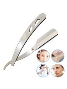 profesional clásico pelo plegable pelo afeitado Herramienta sin Cuchilla - Plateado - Ver 1