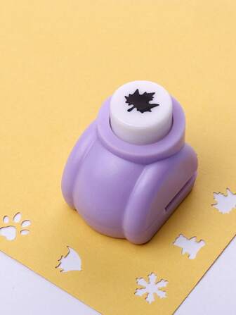 1入組楓葉設計迷你壓花設備用於DIY工藝創意便攜式壓花設備剪紙