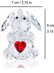1pc Artificial Crystal Decoration Craft, Modern Elephant Design Decorative Object For Home Decoration - Clear - View 4