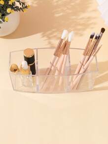 1 pieza Caja de almacenamiento de cosmético ABS transparente - transparente - Ver 4