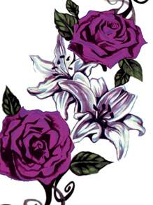 1sheet Adesivo de tatuagem padrão rosa - Multicolorido - Ver 4
