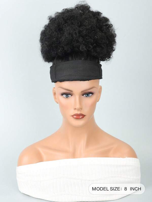 Afro Short Curly Synthetic Hair Bun SHEIN USA
