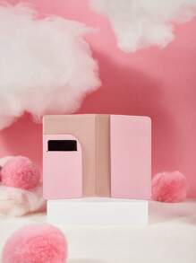 Pink Owlet Artist Girlcore 卡通图案旅行护照夹 - 粉色 - 查看 4