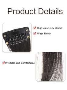 Flecos corto ondulado sintético pelo - Negro - Ver 5