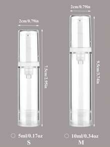 2pcs/Set Clear Lotion Dispenser, Modern Acrylonitrile-Styrene Copolymer Lotion Dispenser For Travelbathroom Decor Fall Decor Back To School