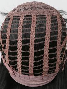 長款直筒人造假髮帶劉海 - 黑色 - 查看 9