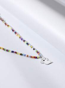 幽靈吊飾串珠項鏈 - 彩色 - 查看 3