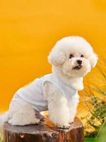 PETSIN 1入組鳳梨印花寵物背心 - 彩色 - 查看 4