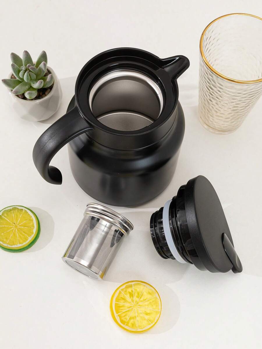 1入組不銹鋼濾茶器杯子 - 黑色 - 查看 1