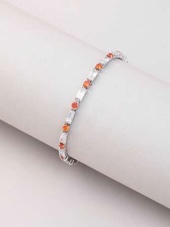 方晶鋯石裝飾手環