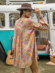 Rusttydustty 1 chiếc váy ren đính hoa tay giám mục - Nhiều màu - Xem 3