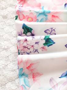 Baby Girl Unicorn Print Tank Dress - White - View 5