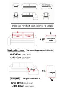 1 pièce Coussin de siege en jacquard extensible canapé siège poussière sombre gris en polyester canapé pour salon - Gris foncé - Voir 3