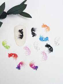 1入組錦鯉形狀美甲飾品 - 彩色 - 查看 2