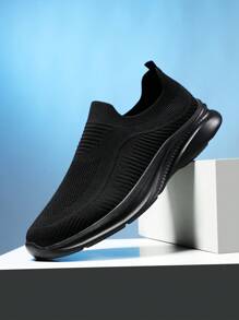 Giày thể thao nam casual, nhẹ và thoáng khí, thích hợp mang hàng ngày. - màu đen - Xem 1
