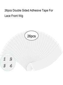 26pcs Double-sided Adhesive Tape For Lace Front Wig - White - View 2