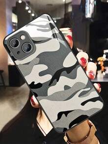 1 个灰色迷彩玻璃外壳适用于 Iphone 16 Pro Max/16 Pro/16 Plus/16、A55/A54/A53、S24 Ultra/S24 FE/S24 Plus/S24、Pixel 9/9 Pro/9 Pro XL - 彩色 - 查看 3