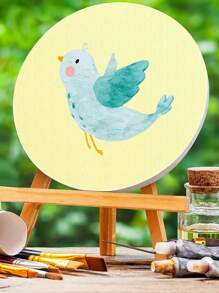 3 pezzi di tele su telaio rotonde da 8 pollici, 10 pollici e 12 pollici, pannelli bianchi per pittura adatti per olio, acrilico, acquerello e artigianato