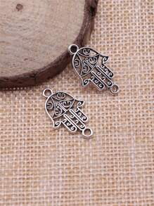 15入組/套法蒂瑪之手DIY首飾配件 - Ancient Silver - 查看 3