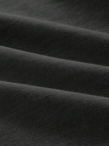 Manfinity VCAY Men Cotton Solid Button Up Shirt, Fall - Black - View 4