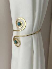 1pc Spiral Design Curtain Holdback - Multicolor - View 3