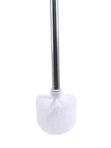1pc Long Handle Toilet Cleaning Brush - White - View 4