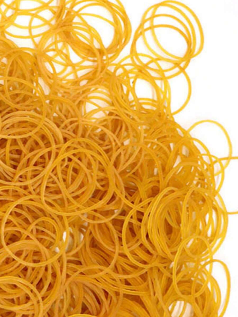 經典橡膠髮帶500入組適合所有髮型美髮工具