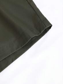 Manfinity LEGND Men Colorblock Drawstring Waist Shorts For Summer - Army Green - View 6