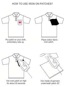 1 miếng dán hình nấm tròn nhỏ, miếng dán sắt dễ thương để may vá - Nhiều màu - Xem 4