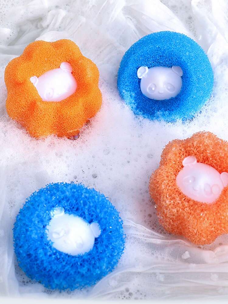 1pc Random Color Cartoon Graphic Pet Hair Removal Ball - Multicolor - View 5