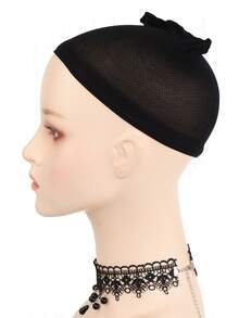 2pcs Hair Net Wig Cap - Black - View 2