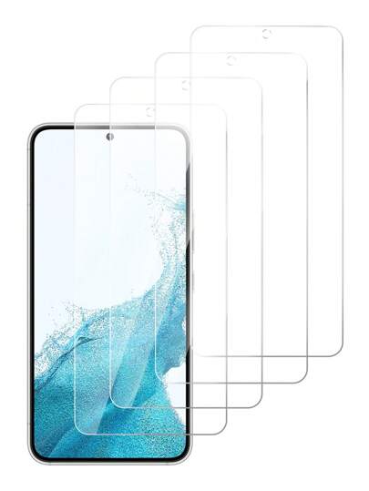 4 件高铝智能手机钢化玻璃屏幕保护膜，指纹解锁兼容型号 A11/A25/M54/M34/F34/A15/A35/A55/S23FE/A54/A24/A33/A23/A36/A56/GalaxyS21/S23/S23+/S24/S24Ultra/S25+/S25/S25Ultra/Galaxy NOTE20 生日、家人、朋友手机屏幕保护膜、手机配件的礼物