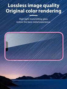 2Pcs Purple Bubble Luminous 14 6.1" / 13 / 13 Pro 6.1" / 15 / 15 Pro Max / 16 / 16 Pro / 16 Pro Max Tempered Glass Screen Protector - Purple - View 8