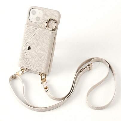 eaacaa 1个多功能斜挎钱包式手机壳，兼容苹果17 Pro Max/17 Pro/17/17e/Air/16 Pro Max/16/15/14/13/12/11、A16，PU皮革材质，带卡槽、镜子、耳机孔，防震防盗