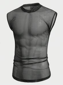 Manfinity Fever City Áo thun & Áo lót Nam màu trơn Giải trí - màu đen - Xem 1