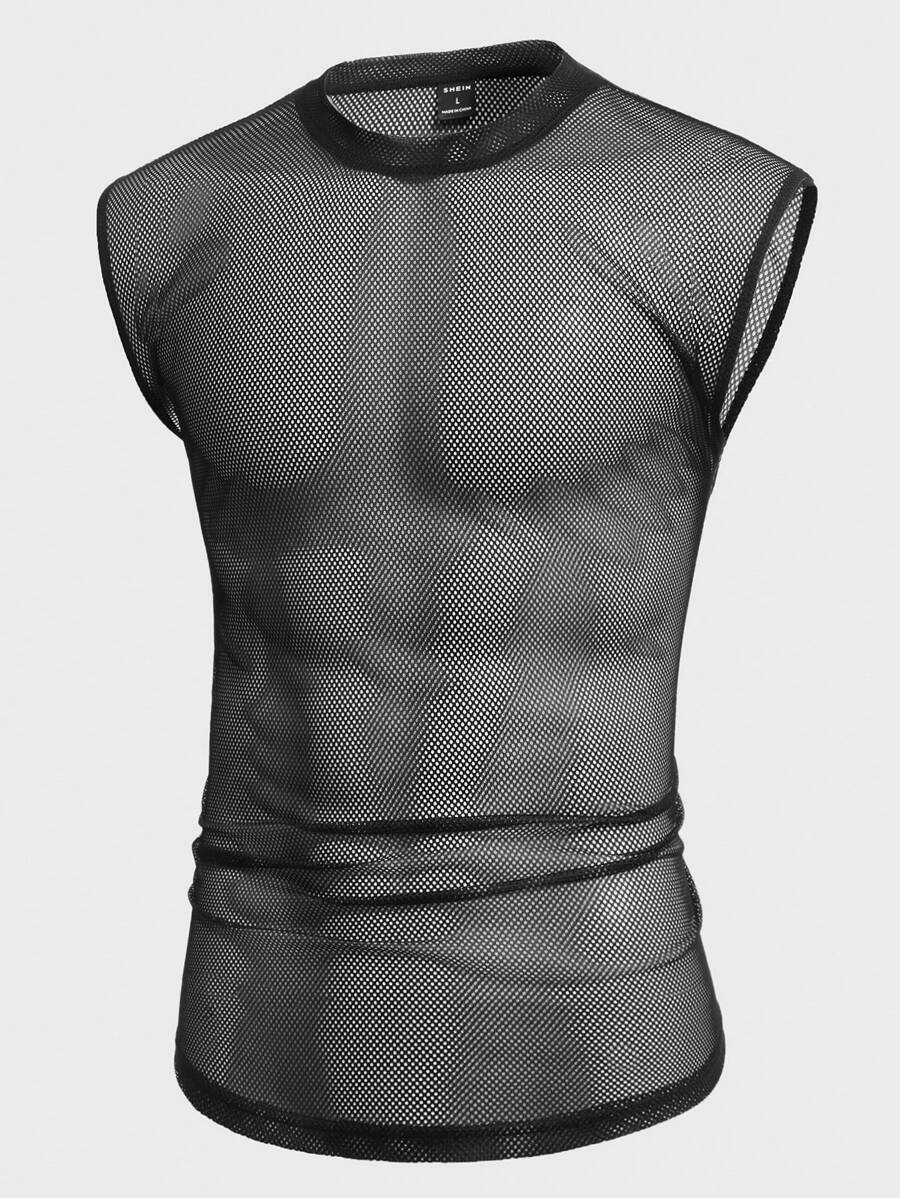 Manfinity Fever City Áo thun & Áo lót Nam màu trơn Giải trí - màu đen - Xem 1