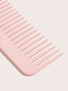 1pc Wide Tooth Comb For Hair Styling, Pink Color Hair Brush, Wide-Tooth Comb For Pompadour Hairstyle, Wide Teeth Comb, Anti Tangle Comb Wide Tooth, Anti-Static Comb Straight & Natural Hair - Gentle Detangling Hair Brush For Women Anti Tangle Comb Wide Tooth, Hair Brush, Comb, Hair Tools, Hair Products And Accessories For Barber Salon Beauty Travel Essentials - Pink - View 5