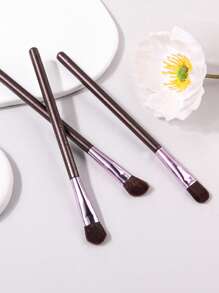3pcs Eyebrow Brush Set,Brush Set,Makeup Brush Kit,Make Up Brush Set,Make Up Set Complete,Makeup Brush Set,Complete Makeup Kit,Brush Kit,Brushes Makeup Set,Makeup Gift Set,Set - Brown - View 2