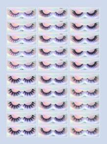 MAGEFY 30 pares Pestañas postizas voluminizadas - Negro - Ver 6