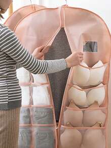 Túi Vải Treo Thích Hợp Cho Tủ Quần Áo Lưu Trữ & Tổ Chức Ký Túc Xá Đại Học Essentials Túi Đựng Quần Áo Túi Bụi Cho Trang Phục - Hồng - Xem 2