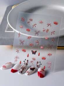 1sheet Butterfly Pattern Nail Art Sticker - Multicolor - View 2